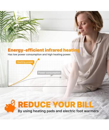 UGI Electrical Foot Warmer - 3 Heating Settings Automatic Shutdown Washable Cover Heated Slippers for Men & Women Perfect for All Foot Sizes - Eco-Friendly Comfort - Buy Online on SooperMarket.com