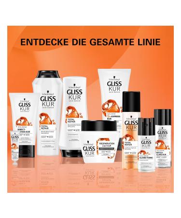 Gliss Kur 1-Minute Express Hair Treatment - Total Repair with Keratin (200 ml) | Fast-Acting Hair Care for International Shipping - Buy Online on SooperMarket.com
