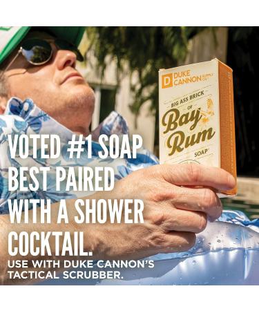 Duke Cannon Supply Co. Big Ass Brick of Soap Bar for Men Bay Rum 10 oz (3 Pack) - Citrus Musk Cedarwood Island Spice Scent, Superior Grade, Paraben-Free, All Skin Types - Buy Online on SooperMarket.com