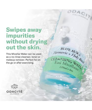 Odacite Blue Aura Cleansing Water - Neem, Holy Basil & Turmeric Face Wash - 4.0 fl. Oz - Buy Online on SooperMarket.com