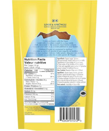 Lindt Milk Chocolate Candy Coated Mini Easter Eggs 125-Gram Bag Perfect Easter Candy Easter Treats - Buy Online on SooperMarket.com