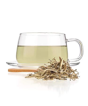 Tealyra Jasmine Silver Needle White Tea - 220g (8oz) - Organically Grown in Fujian China - Low Caffeine Loose Leaf Tea - Buy Online on SooperMarket.com