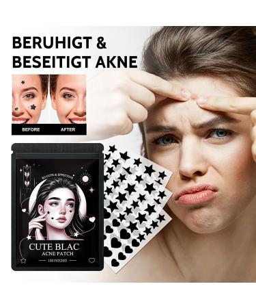 Shefave Pimple Patch 108pcs - Cute Black Acne Patches for Day & Night Care | Hydrocolloid Facial Treatment for Fast Pimple Relief - Buy Online on SooperMarket.com