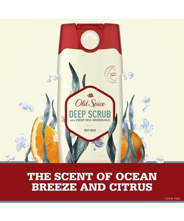 Old Spice Men's Body Wash Deep Scrub with Sea Minerals Scent 16 fl oz (Pack of 4) - Buy Online on SooperMarket.com
