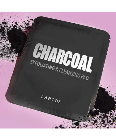 Lapcos Charcoal Exfoliating Cleansing Pads - 5 Pack (0.24 fl oz Each) for Radiant Skin - Buy Online on SooperMarket.com