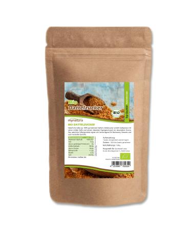 Mynatura bio date sugar i plant sugar i 100% from dates i sugar alternative i aromatic i oriental sweet i natural product i without additives i in the bag (3x 1000g)
