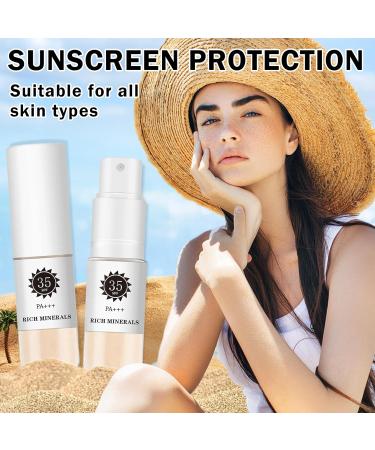 AWCCXMYM Sunscreen Powder SPF 35 - Mineral Full Coverage Setting Powder for Hair Face & Body | Vegan Cruelty-Free Translucent Flawless Skin - Buy Online on SooperMarket.com