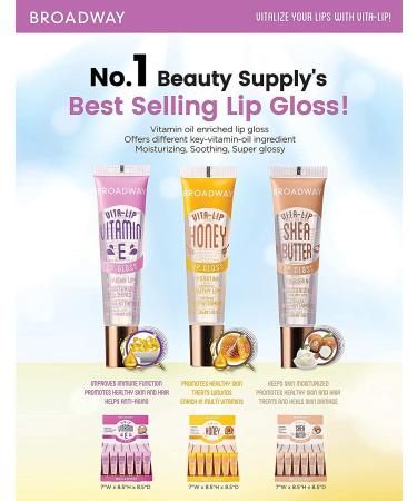 Broadway Vita-Lip Clear Lip Gloss - 3PCS with Shea Butter | Moisturizing 0.47oz14ml - Buy Online on SooperMarket.com