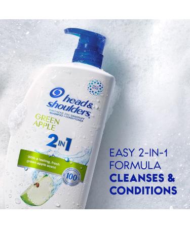 Head & Shoulders Green Apple 2-in-1 Shampoo + Conditioner 835ML White Green Blue - Buy Online on SooperMarket.com