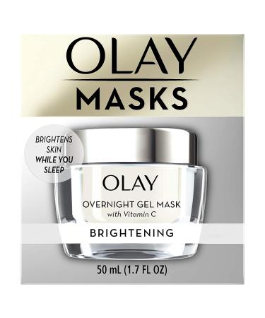 Olay Overnight Face Mask Gel - Vitamin C & Hyaluronic Acid for Brighter Skin - 1.7 Fl Oz - Buy Online on SooperMarket.com