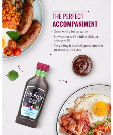 Stokes Real Brown Sauce 3PK SQUEEZY Rich & Spicy Brown Sauce Perfect For Bacon Sandwiches Award Winning Gluten Free Brown Sauce Sweet & Tangy Sauce Beautifully Balanced Flavour 505g Brown Sauce 3 x 505g - Buy Online on SooperMarket.com
