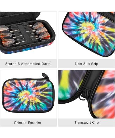 Casemaster Sentinel 6 Dart Case - Holds Tips, Shafts, Flights & More - Impact & Water Resistant - Tie Dye - Ideal for Steel Tip & Soft Tip Darts - Buy Online on SooperMarket.com