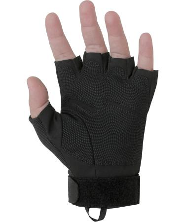 Seibertron Tactical Half Finger Gloves for Men & Women - 1/2 Finger Military Combat Gloves for Airsoft Paintball & Outdoor Activities - XXS Black - Buy Online on SooperMarket.com