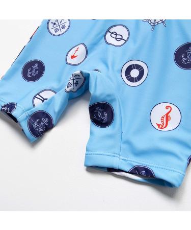 BONVERANO Baby Boys Swimsuit UPF 50+ Sun Protection Blue 3-6 Months - Buy Online on SooperMarket.com