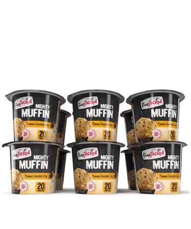 FlapJacked Mighty Muffins Banana Chocolate Chip 12 Pack - High Protein (20g) - Buy Online on SooperMarket.com