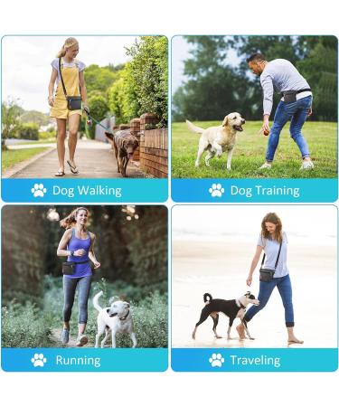 AEMIAO Dog Treat Pouch with Magnetic Closure & Poop Bags - Hands-Free Training Bag, Adjustable Belt - Dark Grey - Buy Online on SooperMarket.com