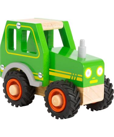 small foot tractor made of 100% FSC-certified wood and with large rubber tires from 18 months 11078 green
