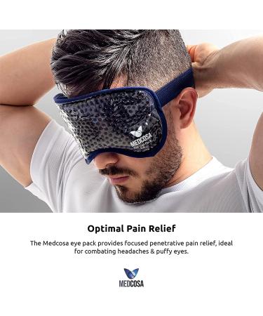 Medcosa Eye Ice Pack - Cooling Gel Mask for Tired Eyes, Pain Relief, Migraines, Puffy Eyes - Aid for Better Sleep - Buy Online on SooperMarket.com
