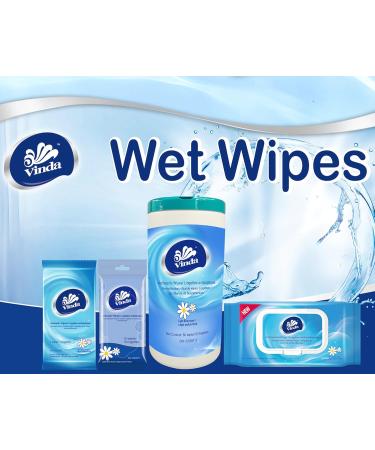 Vinda 480 Count (6 Packs) Tube Style Antiseptic Wipes Disinfectant Cleaning Sanitizing Hand Clean Wipes for Home Office Travel and Outdoor Use 80 count (Pack of 6) - Buy Online on SooperMarket.com