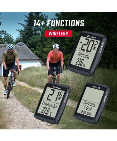 Sigma Bike Computer BC 14.0 Wireless STS - 14 Functions Altitude Tracking Weatherproof Long Battery Life & Flexible Mounting - Ideal for International Shipping - Buy Online on SooperMarket.com