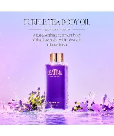 Byroe Purple Tea Body Oil - Moisturizing Almond Oil & BHA for Dry Skin | Lavender Jasmine Scent | Vegan & Fast Absorbing - 65 ML - Buy Online on SooperMarket.com