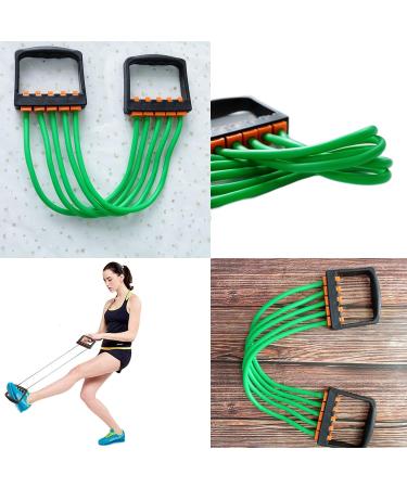 Adjustable Chest Expander for Men & Women | Fitness Equipment for Strength & Muscle Training | Green Grip Trainer - Buy Online on SooperMarket.com