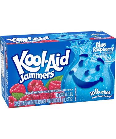 Kool-Aid Jammers Blue Raspberry Flavour 1.8L (4 Boxes of 10 Pouches) - Buy Online on SooperMarket.com