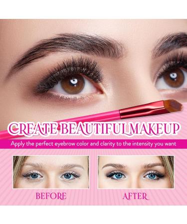 Eyebrow Care Kit Makeup Tools: Eyebrow Stamp Shaping Kit with Two Eyebrow Brush and Eyebrow Cream(Dark Brown) - Buy Online on SooperMarket.com