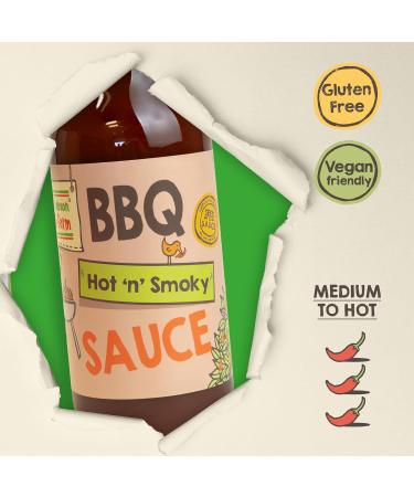 South Devon Chilli Farm | Hot n Smoky BBQ Sauce Homegrown Gluten Free Vegan Delicious Marinade Barbecue Dipping for Chilli Lovers 280g Single - Buy Online on SooperMarket.com
