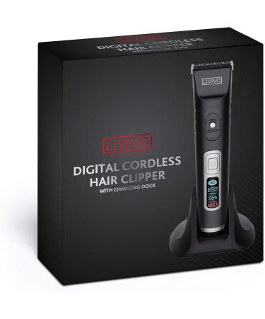 LIVIVO Digital Hair Clipper and Beard Trimmer Wireless Grooming Set with Extra Sharp Long Lasting Blades and Multiple Trimmer Attachments - Buy Online on SooperMarket.com
