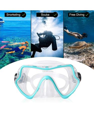 Professional Snorkel Diving Mask with Wide View Lens - Anti-Leakage Silicone Scuba Gear for Adults | 3 Color Options - Buy Online on SooperMarket.com