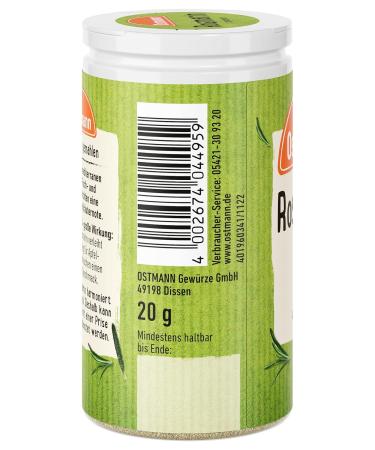 Ostmann Ground Rosemary - Pack of 4 (4 x 20g) - Premium Seasoning for International Shipping - Buy Online on SooperMarket.com