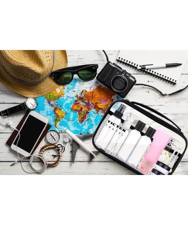 TSA Approved Pink Travel Bottles Set - Empty Plastic Toiletry Containers for Women/Men - Carry-On Size Tubes Kit - Buy Online on SooperMarket.com