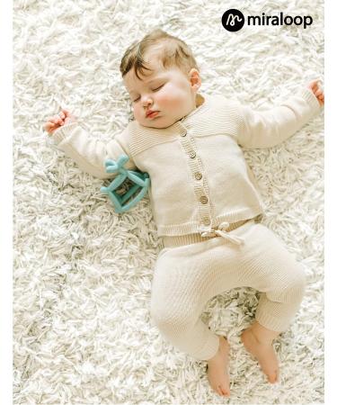 Miraloop Teething Toy for Baby 0-18 Months - Jellydog Rocking Teether, Food Grade Silicone, Choke-Proof & Odorless - Mint Green - Buy Online on SooperMarket.com
