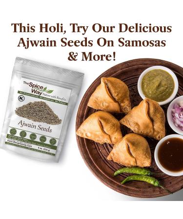 The Spice Way Ajwain Seeds - 8 oz Carom Seed for Cooking and Ayurvedic Remedies - Buy Online on SooperMarket.com