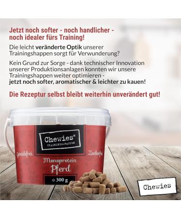 Chewies Training Swap Horse - Monoprotein Dog Snack - 300g Cereal & Sugar-Free - Soft Hypoallergenic Treats for Training - Buy Online on SooperMarket.com