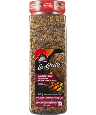 Club House La Grille Grilling Made Easy Montreal Steak Spice Seasoning 825g & Quality Natural Herbs and Spices Granulated Onion 600g - Buy Online on SooperMarket.com