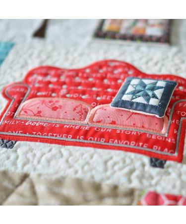 Kimberbell Make Yourself At Home Quilt Machine Embroidery CD & Book - 44x60 Size with Bonus Projects, Hoops Included - KD805 - Buy Online on SooperMarket.com