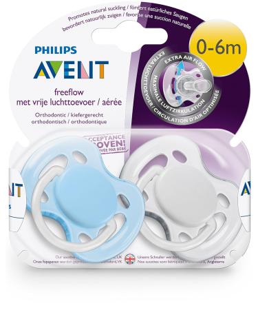 Philips Avent SCF178/25 Freeflow Pacifier 0-6 Months for Boys - International Shipping Available - Buy Online on SooperMarket.com