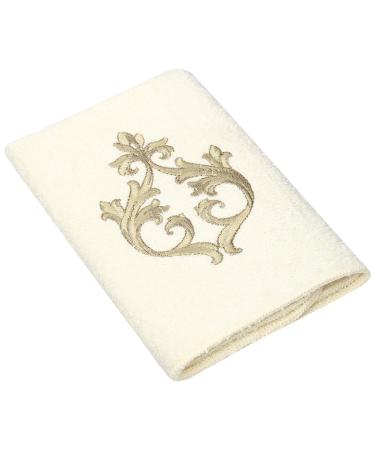 Avanti Linens Monaco Wash Cloth, Ivory Ivory Washcloth
