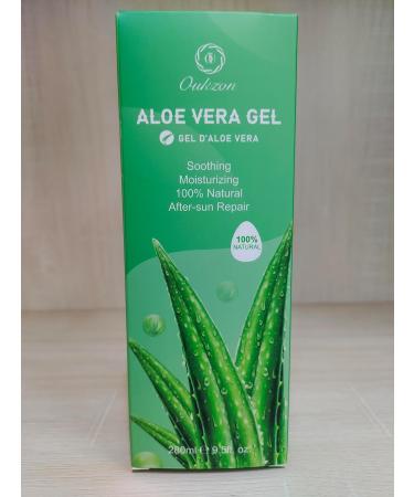 100% Pure Aloe Vera Gel - 280ml Natural Moisturizer for Face Body & Hair | Soothing After Sun Lotion for Dry Skin & Sunburn - Buy Online on SooperMarket.com