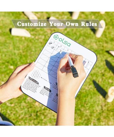 OLSA Wooden Throwing Game Set | Numbered Block Tossing Game with Scoreboard & Carry Bag | Outdoor Backyard Lawn Game for Kids and Adults - Buy Online on SooperMarket.com
