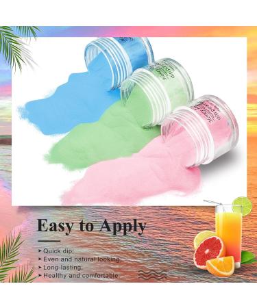 Neon Dip Powder Set - Honey Joy 6 Colors - Nail Art Manicure DIY - Salon Quality - Perfect Gift for Women - No Need for Nail Lamp - 10g/box - Buy Online on SooperMarket.com