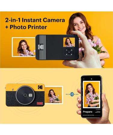 KODAK Mini Shot 2 Retro 4PASS 2-in-1 Camera & Printer Bundle - Yellow (68 Sheets) - Buy Online on SooperMarket.com