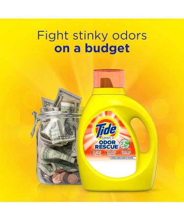 Tide Simply Odor Rescue Liquid Laundry Detergent - Fresh Linen 115 fl oz (74 Loads) | International Shipping Available - Buy Online on SooperMarket.com