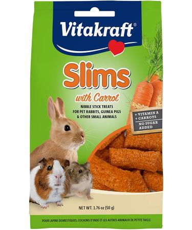 Vitakraft Pet Rabbit Slims with Carrot - Nibble Stick Treat