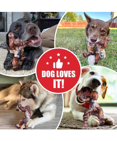 Zinbo Indestructible Dog Toys for Aggressive Chewers - Dark Brown, Medium/Large Breed - Buy Online on SooperMarket.com