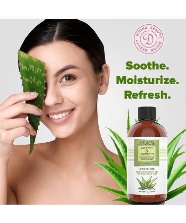 Divine Derriere Aloe Vera Gel - Soothing After Sun Care for Sunburn Relief - Made in USA (8 oz) - Buy Online on SooperMarket.com
