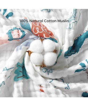 BC BabyCare Hooded Baby Towels - Super Absorbent Muslin Cotton for Newborns | 95x95 cm (Forest) - Ideal for Boys and Girls - Buy Online on SooperMarket.com