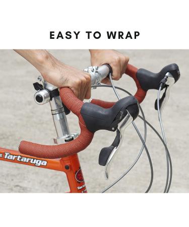 Vincita Comfort Road Bike Handlebar Tape - Pu and Eva Material - Shock Absorbing - Brick Color - Buy Online on SooperMarket.com